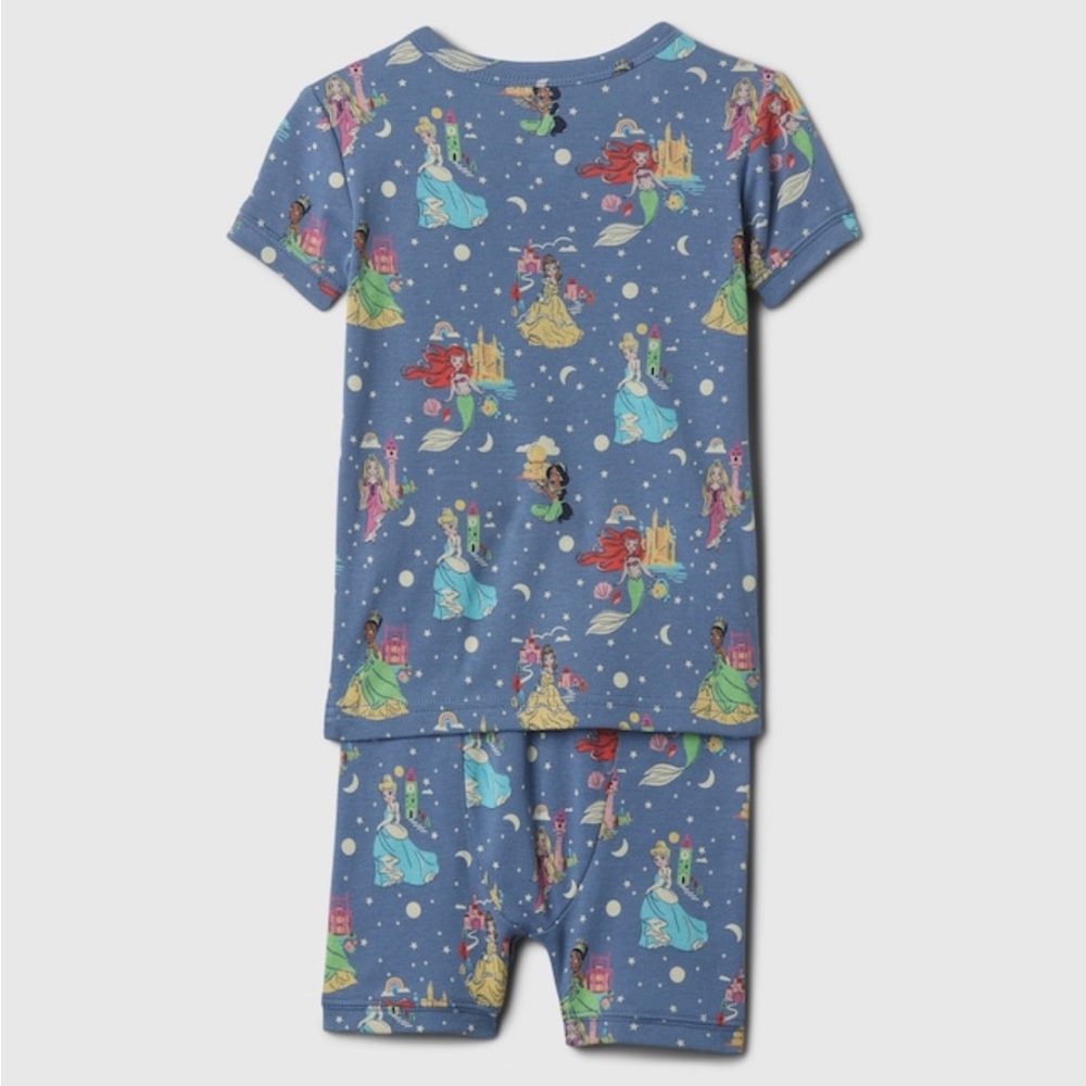 Gap Organic Cotton Disney Princess Pajama Set 12-18 mo
